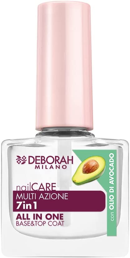 Deborah Milano - Smalto Trattamento Multiazione 7 in 1 per Base e Top Coat Unghie, 8.5 ml