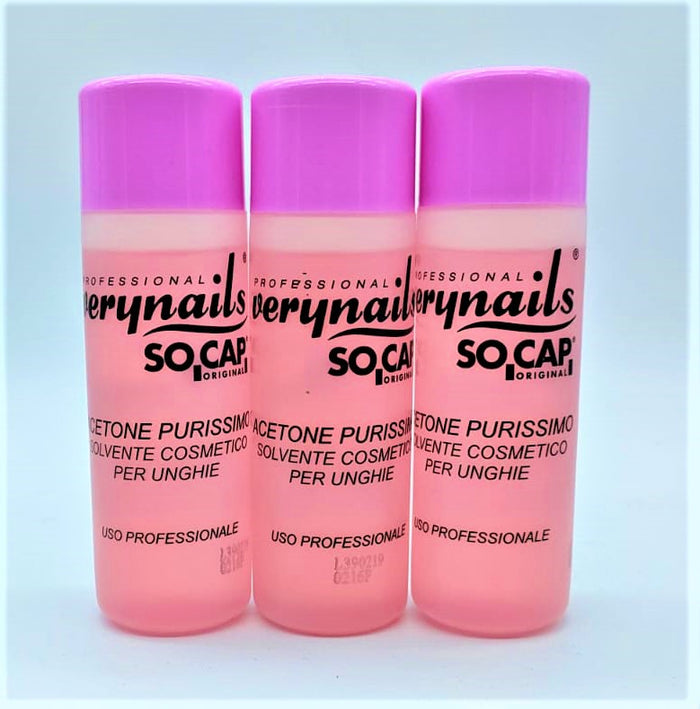 Acetone purissimo cosmetico per unghie Verynails SOCAP 125 ml